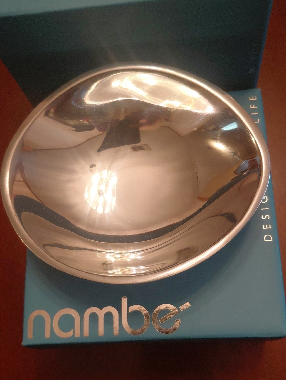 Nambe Polished Metal - Sliver  Butterfly Bowl Small